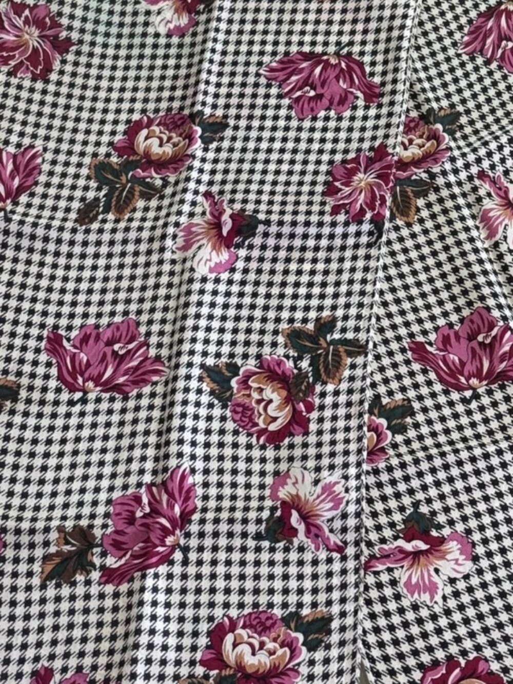 Club 7 Echo Vintage Floral Gingham Scarf, Great Condition - Picture 3 of 5